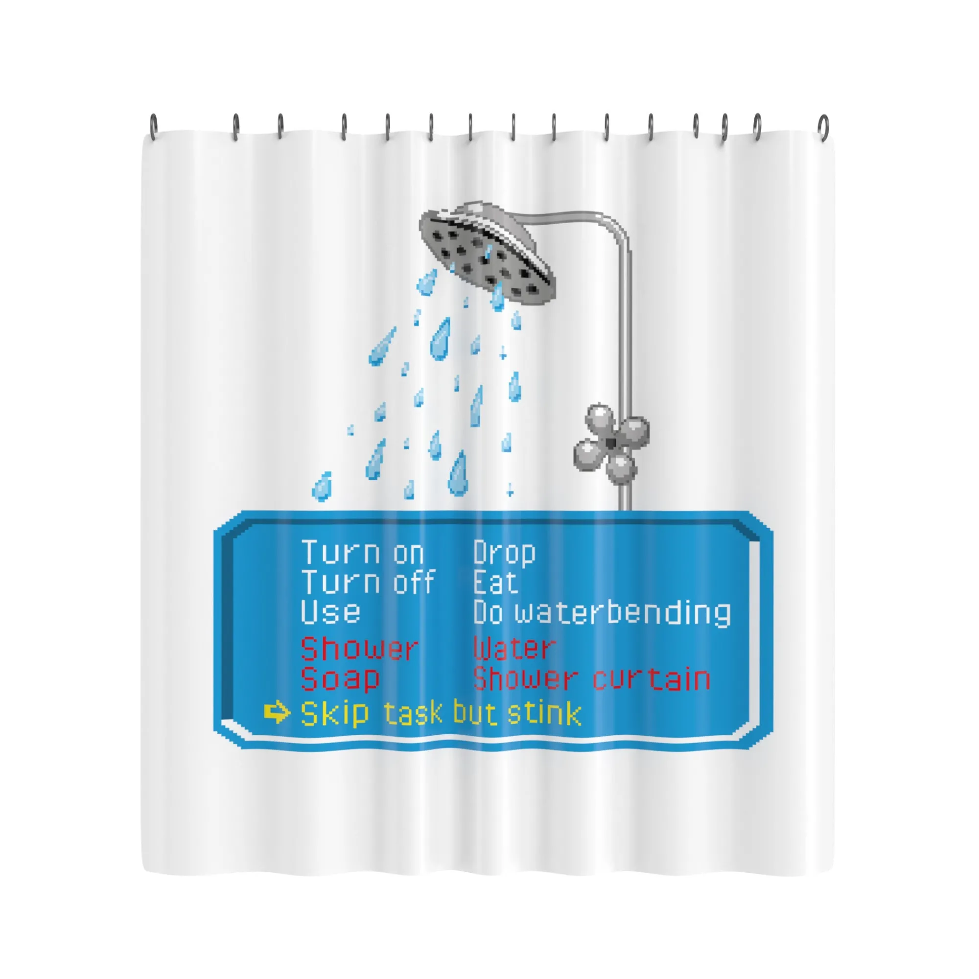 getDigital Adventure Game Dialogbox Duschvorhang Discount