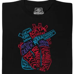 getDigital Anatomie des Herzens Schwarz Hot