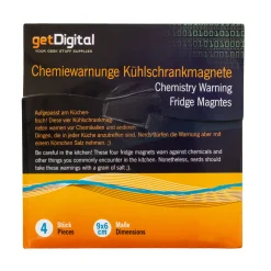 getDigital Chemiewarnungen Kühlschrankmagnete New