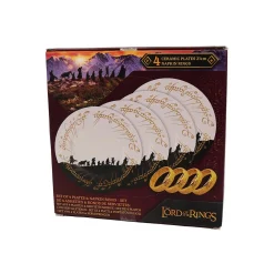 Herr der Ringe Der Set aus 4 Tellern und Serviettenringen Outlet