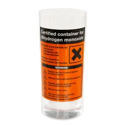 getDigital DHMO Dihydrogenmonoxid-Trinkglas Hot