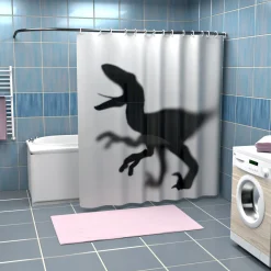 getDigital Dinosaurier-Silhouette Duschvorhang New