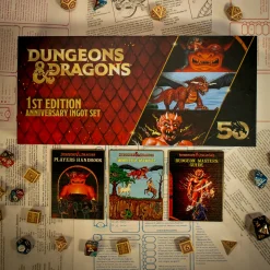 Fanattik Dungeons & Dragons Erste Auflage Limitiertes Metallbarren Set zum 50. Jubiläum Hot