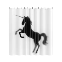 getDigital Einhorn-Silhouette Duschvorhang New