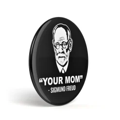 getDigital Geek Button Freuds Deine Mutter New