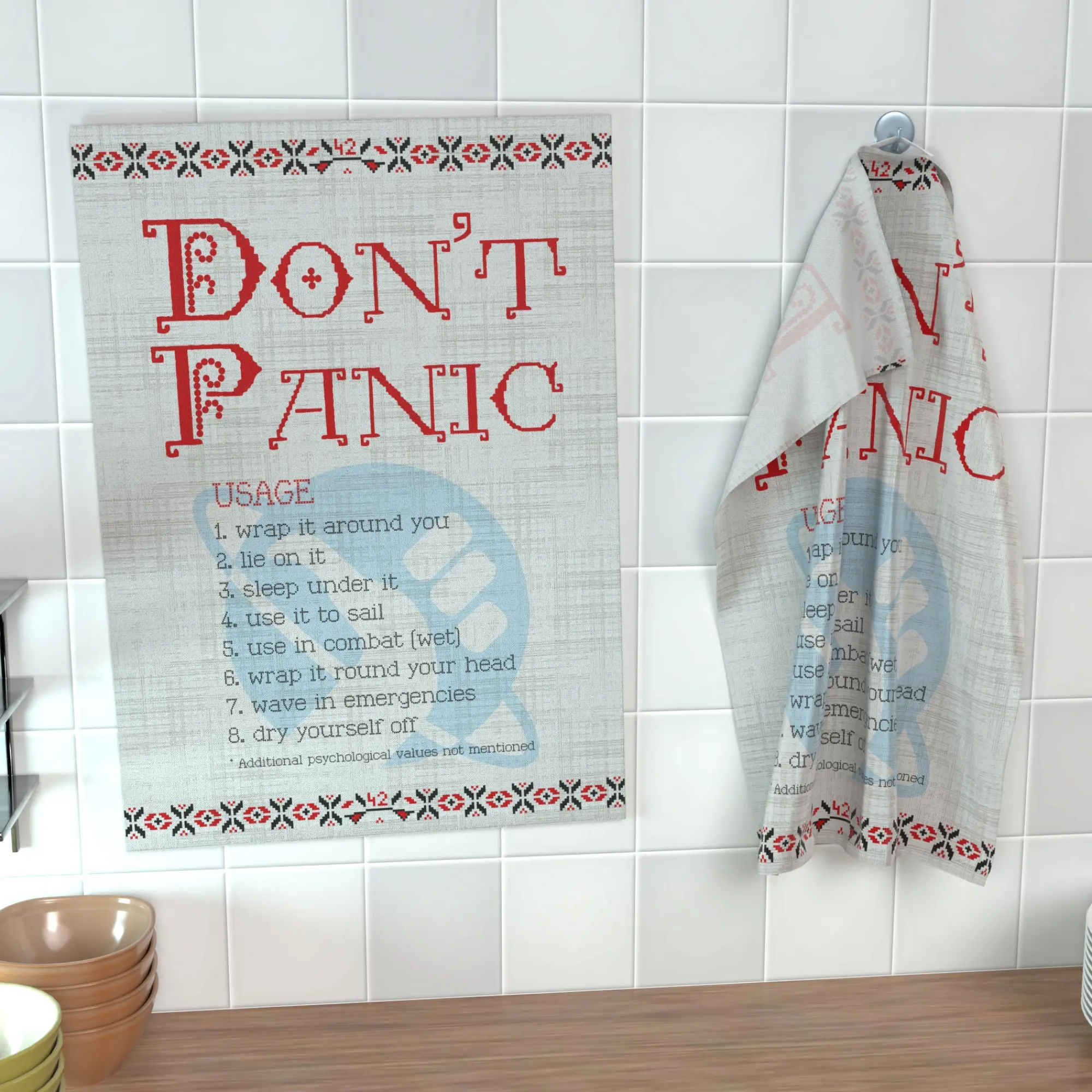 getDigital Geschirrhandtuch: Don't Panic Clearance