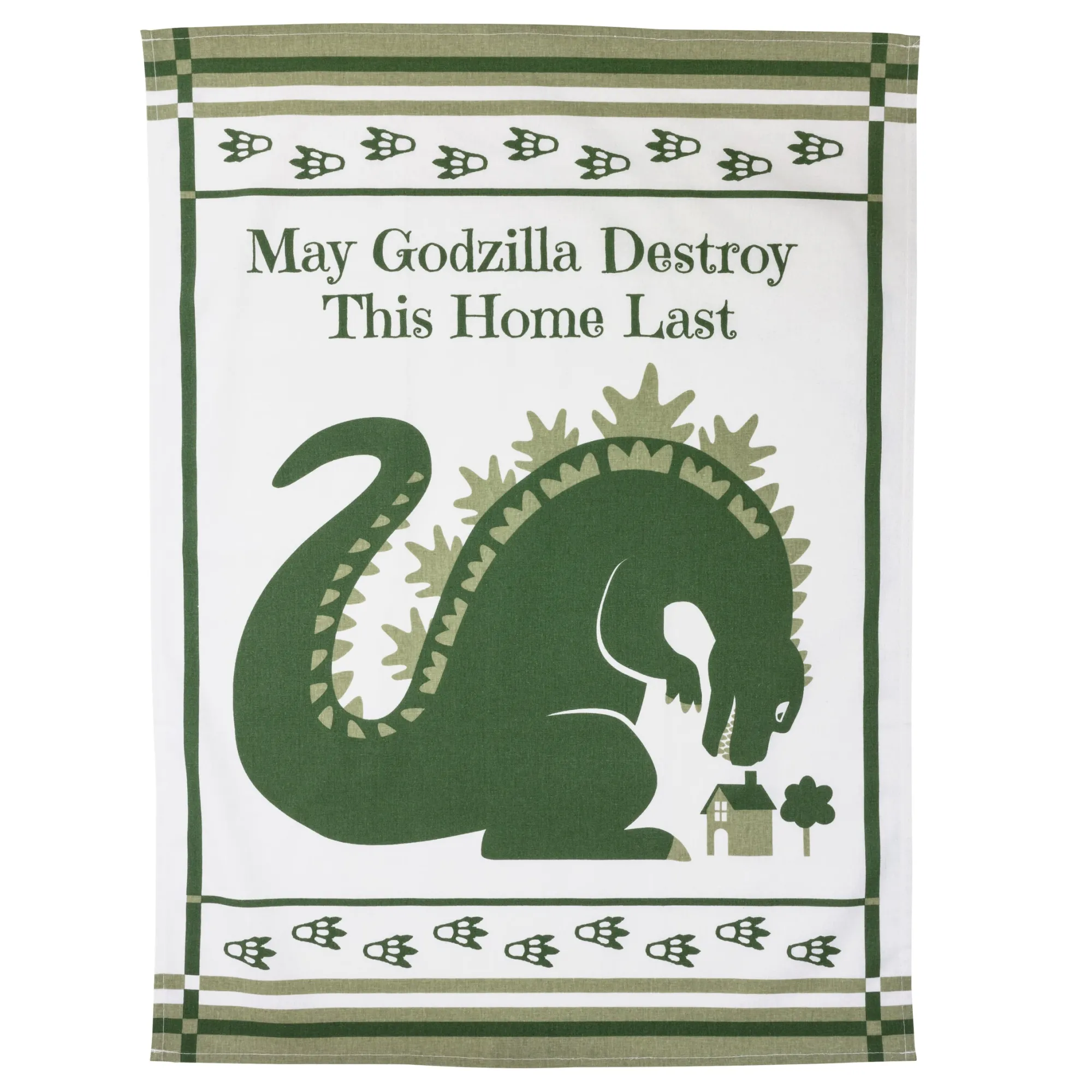 getDigital Geschirrhandtuch "May Godzilla destroy this home last" Outlet