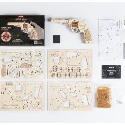 Robotime Gummiband-Revolver Holzbausatz Online