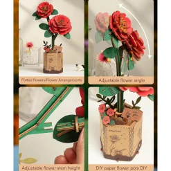 Robo TIme Holzbausatz Rote Kamelie Sale