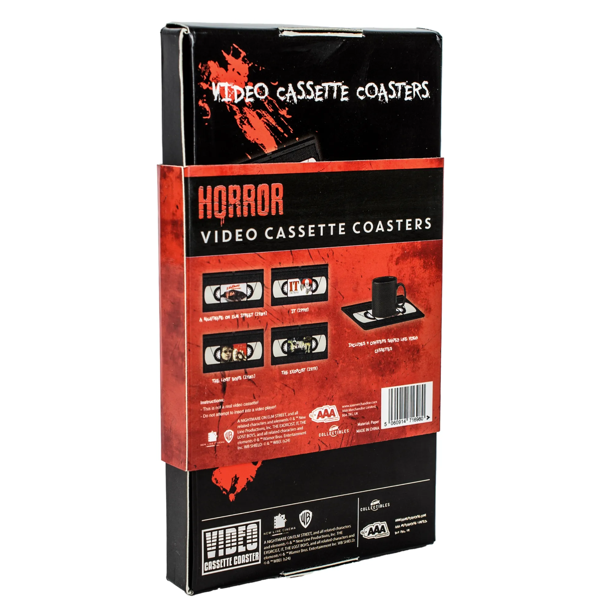 AAA Merchandise Horror Kassetten Untersetzer New