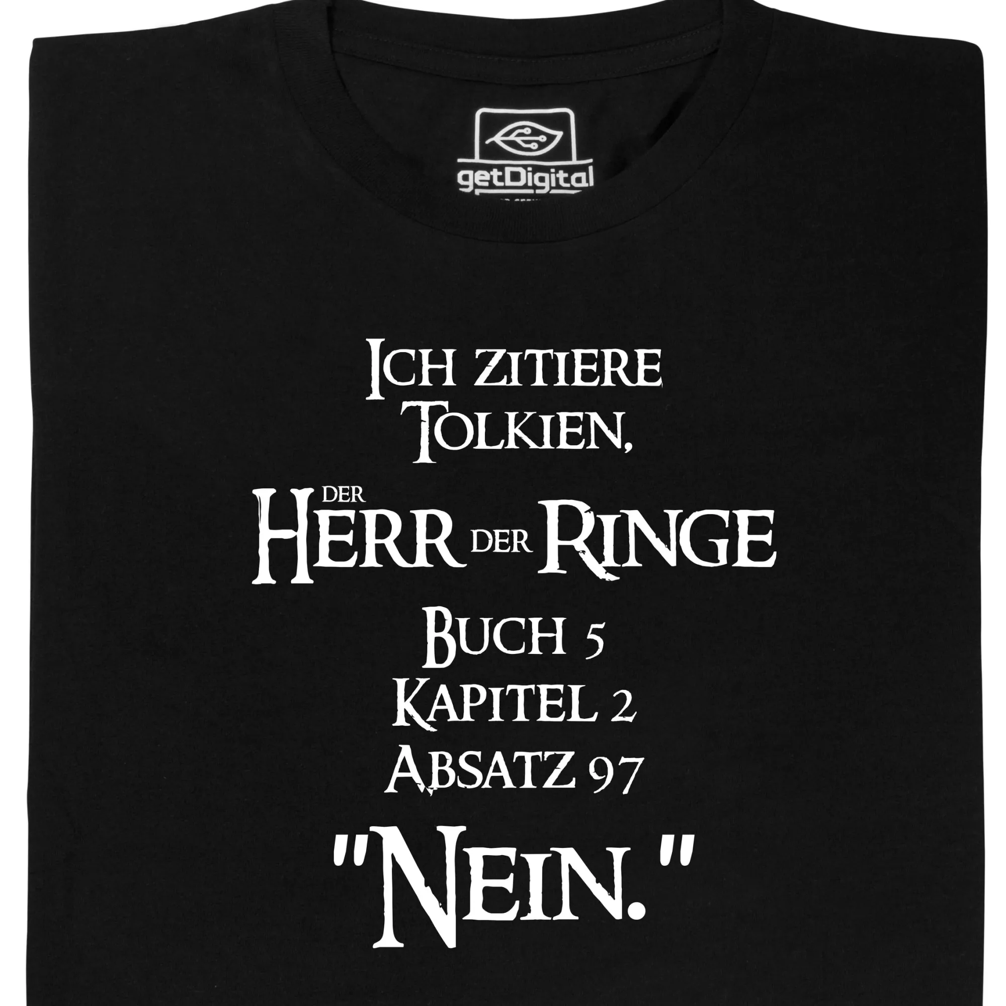 getDigital Ich zitiere Tolkien Schwarz Outlet