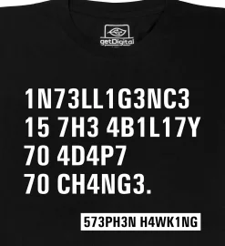 getDigital Intelligence - Stephen Hawking Zitat Schwarz Best
