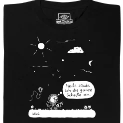 islieb - Heute zünde ich die ganze Scheiße an Schwarz New