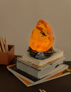 Jurassic Park Lampe: Bernstein mit Mosquito