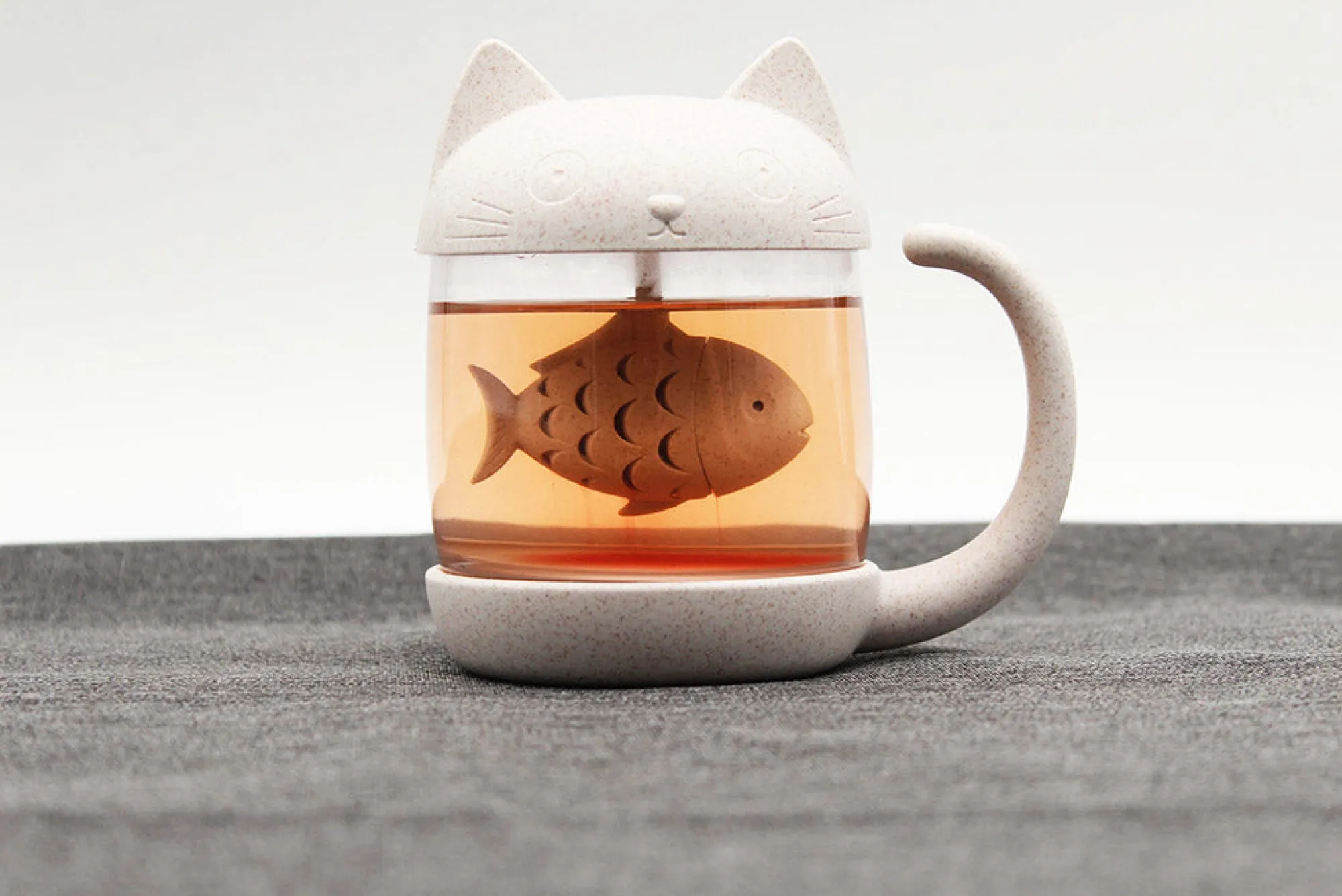 Winkee Katzen-Teetasse mit Teesieb Online