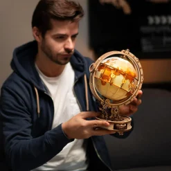 ROKR Leuchtender Globus Holzbausatz Hot