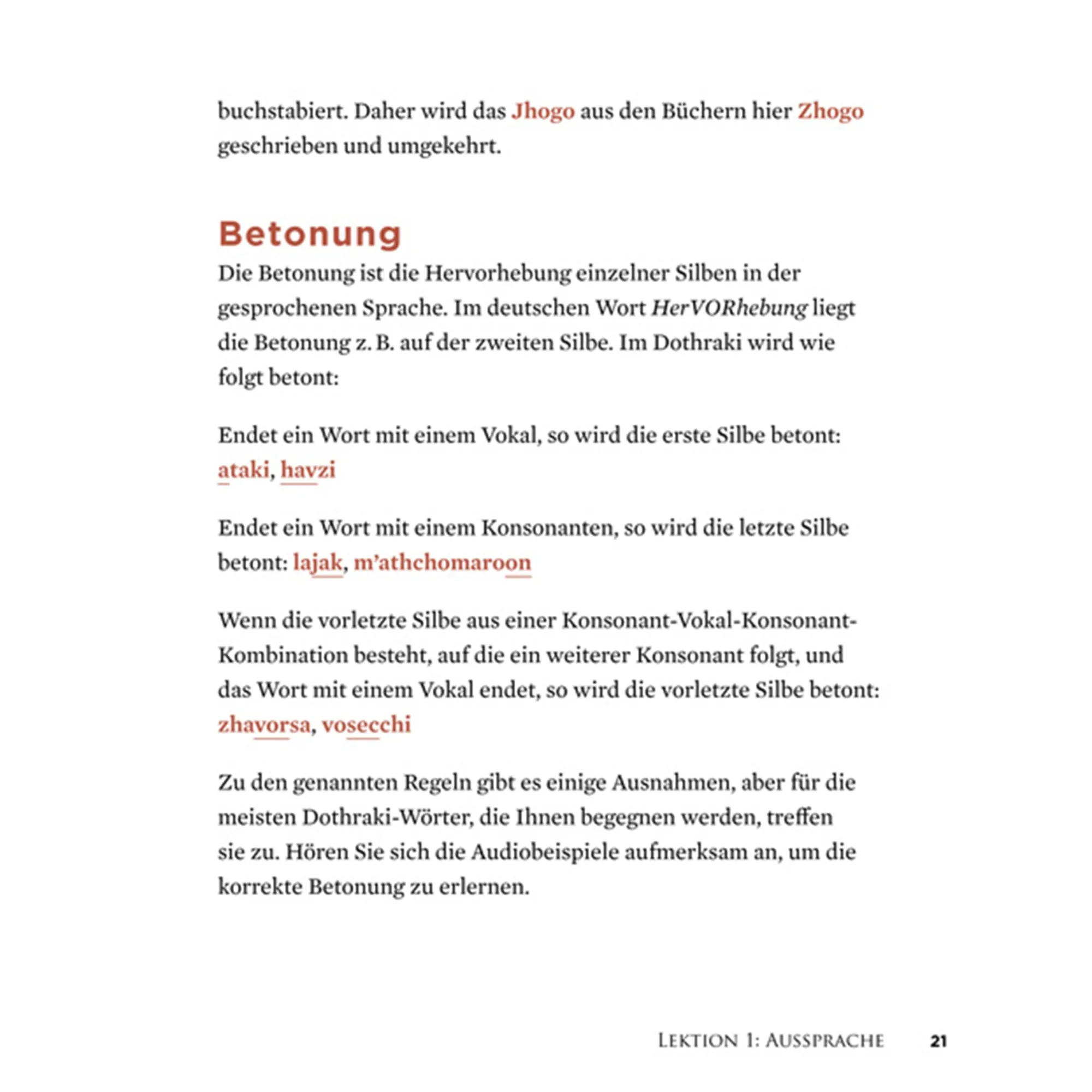 Zauberfeder Living Language Dothraki Lehrbuch mit CD Best