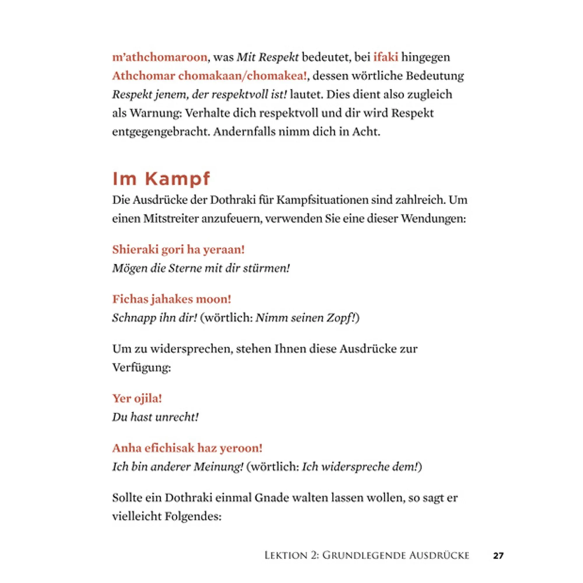 Zauberfeder Living Language Dothraki Lehrbuch mit CD Best