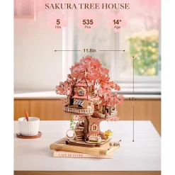 Robotime Sakura Baumhaus Holzbausatz New