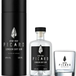 Star Trek Picard Earl Grey Gin mit Sammlerbox und Glas Outlet