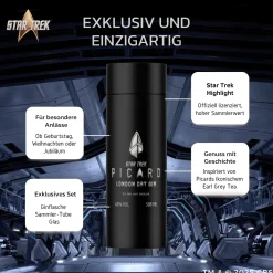 Star Trek Picard Earl Grey Gin mit Sammlerbox und Glas Outlet