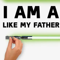 RoomMates Star Wars Glow in the Dark Wandaufkleber I am a Jedi Discount