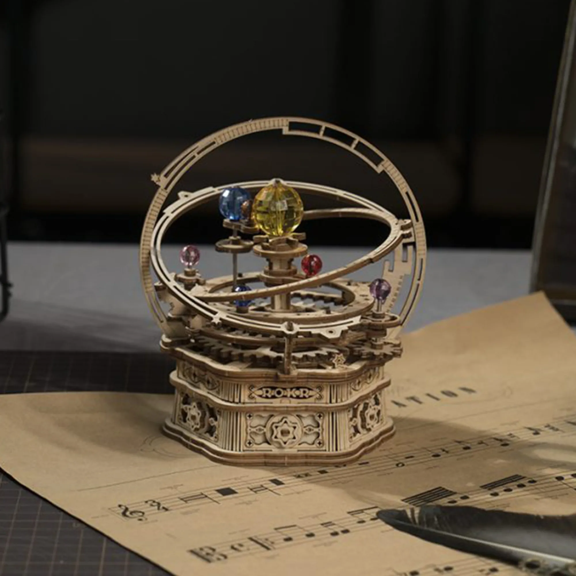 Robotime Sternennacht Mechanische Spieluhr Holzbausatz Discount