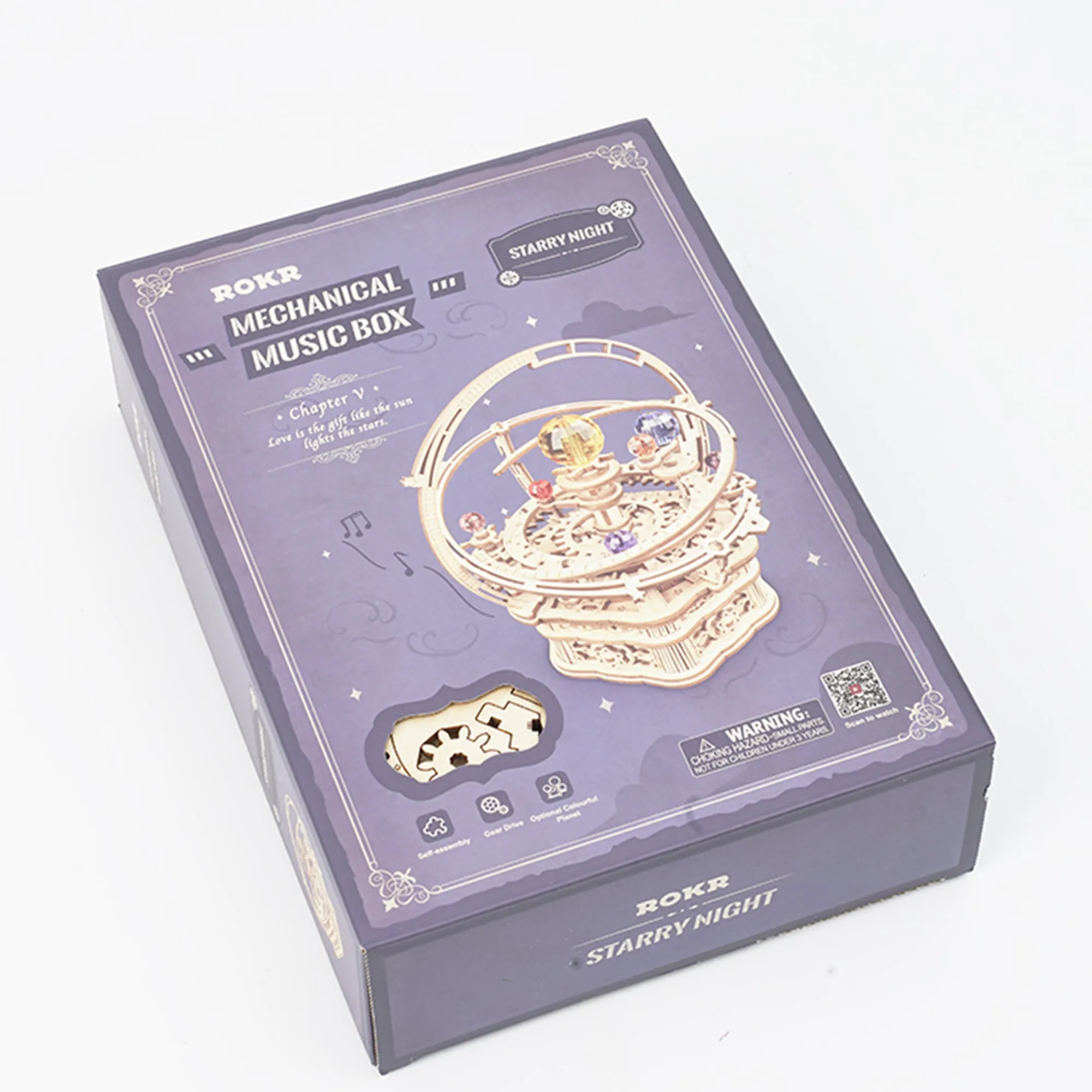 Robotime Sternennacht Mechanische Spieluhr Holzbausatz Discount