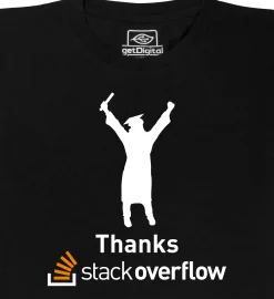 getDigital Thanks, Stack Overflow Schwarz Best