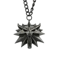 The Witcher 3 Wild Hunt Wolf Medaillon mit LED Augen