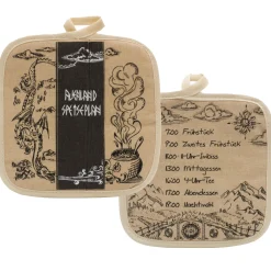 getDigital Topflappen-Set Auenland Speiseplan Clearance