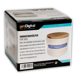 getDigital Vorratsbehälter Salz mit chemischer Formel Online