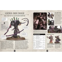 Warhammer 40K Lexikon der Figuren mit Leutnant Titus Miniatur Discount